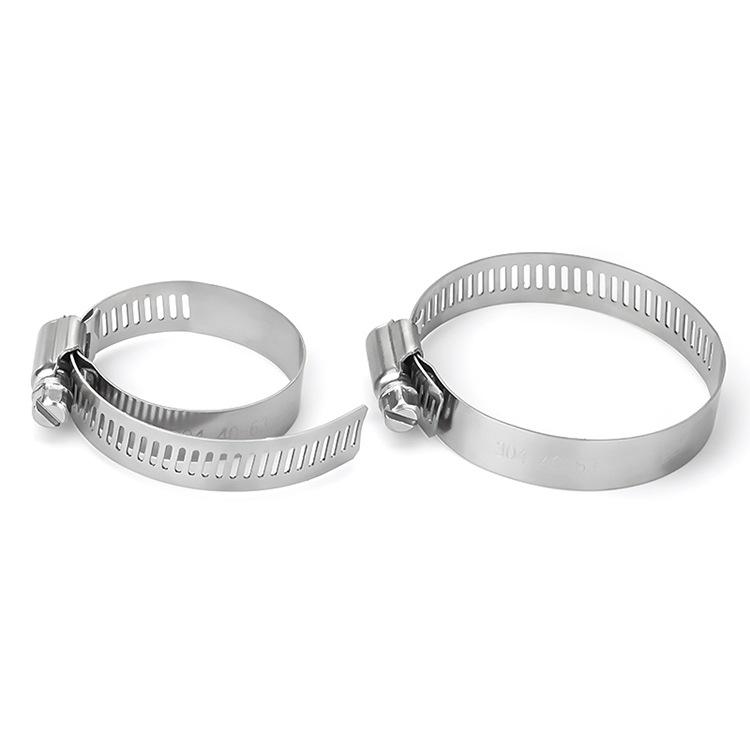 304 Stainless Steel Hose and Pipe Clamps: Handle, Band, Ring, and Clip Variations