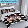 3PCS Custom Name Corinthians Team Crest Bedding Set, Including 1pc Duvet Cover And 2pcs Pillowcases, Suitable for dorms and bedrooms Gift