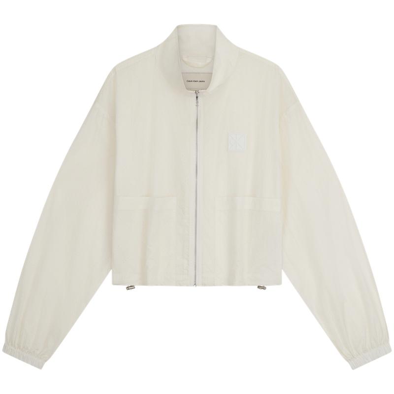 

Calvin Klein Jeans Logo Print Outdoor Trendy Casual Sports Stand Collar Jacket Women jackets 47G503G S