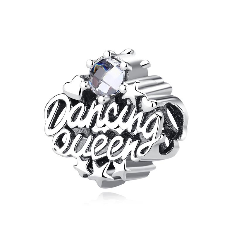 Original 925 Sterling copper Charm Bead Love Music Note Piano Pendant Charms Fit Brand Bracelets Necklaces Women Diy Zircon
