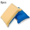 4/8Pcs Multifunctional Car Cleaning Sponge Block Non Woven Double Side Fleece Sponge Wiper For Car Glass Defogging Cleaning