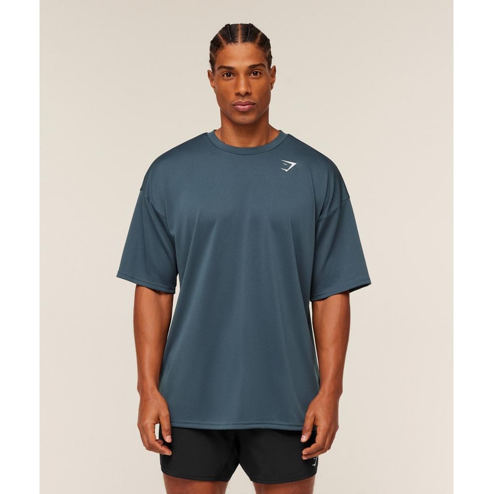 Gymshark Arrival Oversized T shirT Gs sTealTh Blue A6a4w Ud6s