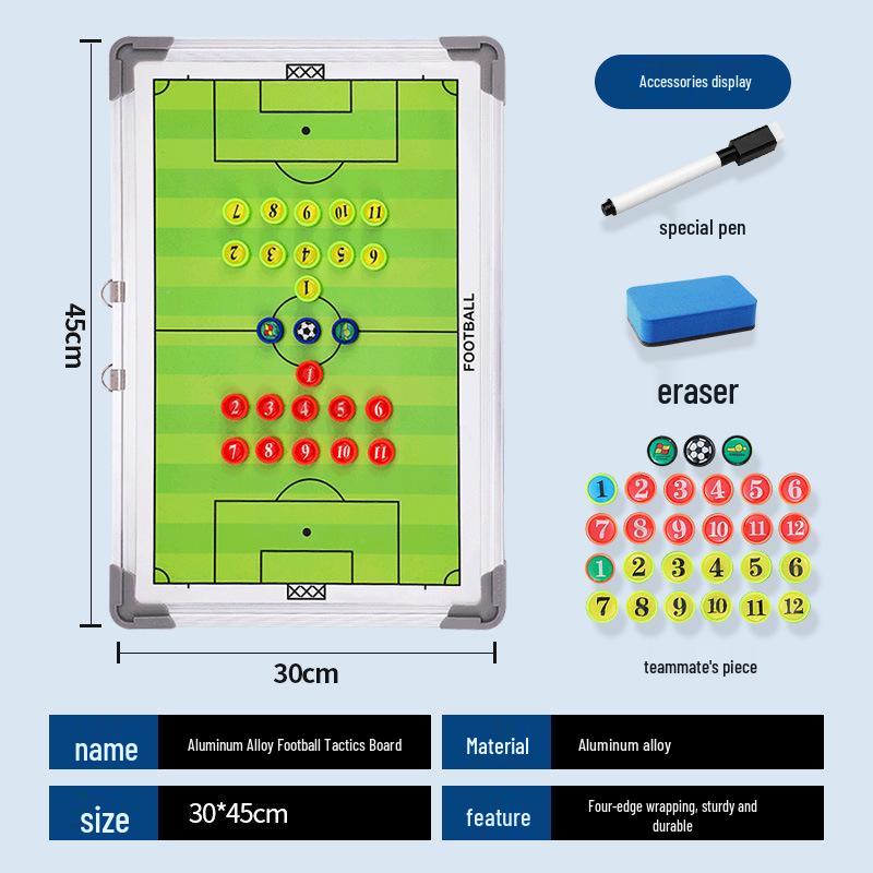 Magnetyczna tablica coachingowa zapinana na zamek błyskawiczny: Taktyczna tablica do piłki nożnej i koszykówki z markerami