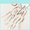 Bohemian Feather Headband With Long Tassels Handmade For Festival And Travel Gift