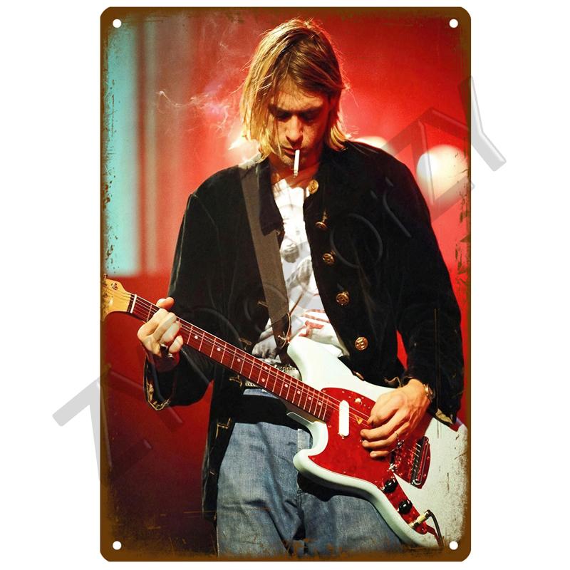 Retro Rock Tin Sign Poster Vintage Wall Poster Metal Sign Decorative Wall Plate Kitchen Plaque Metal Vintage Decor Accessories