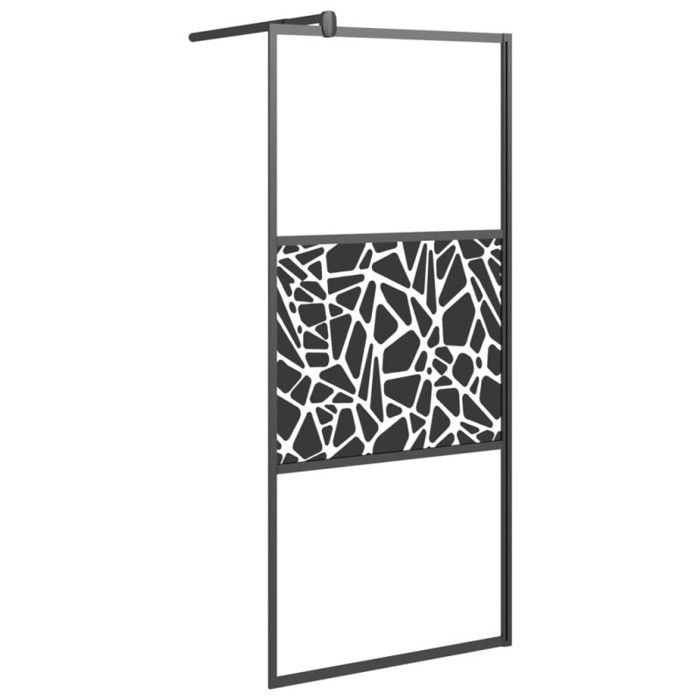 VidaXL Paroi de Douche Cloison de Baignoire Accessoire de Salle de Bain Cloison de Douche Intérieur 80x195 cm Verre ESG avec 151880