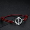 Adjustable Bracelet Easy Woven Wristband 304L 304L Stainless Steel Style Nautical Anchor Bracelet Men'S Beach Vacation Casual Arm Jewelry