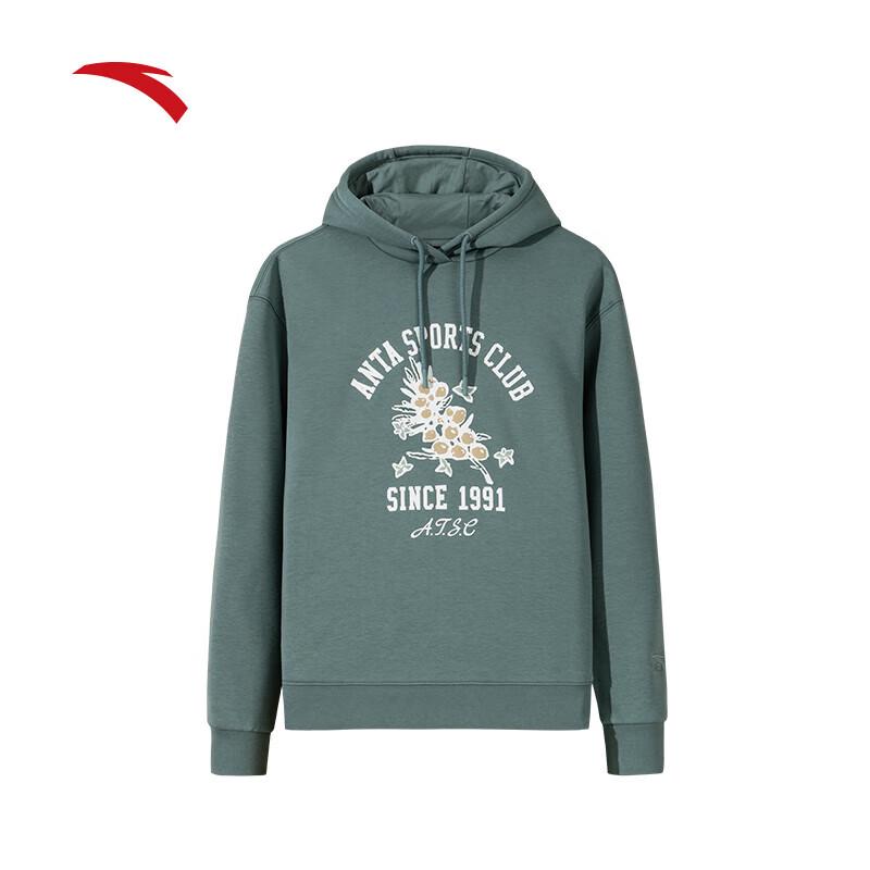 Anta Women s Puffy Fleece Hooded Sweatshirt L