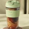 Vanow tragbare Borosilikatglas-Tasse mit Strohhalm