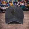 Pc Unisex Fishing Vintage Washed Baseball Cap  UnisexS Trendy Hat  Versatile Duckbill Cap  Fun Print  Unique Birthday Gift Fo
