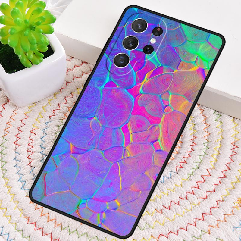Holographische schillernde Silikon-Handyhülle Für Samsung Galaxy note 10 pro S26 S25 S24 S23 S22 S21 Plus S25Ultra Capa Cover