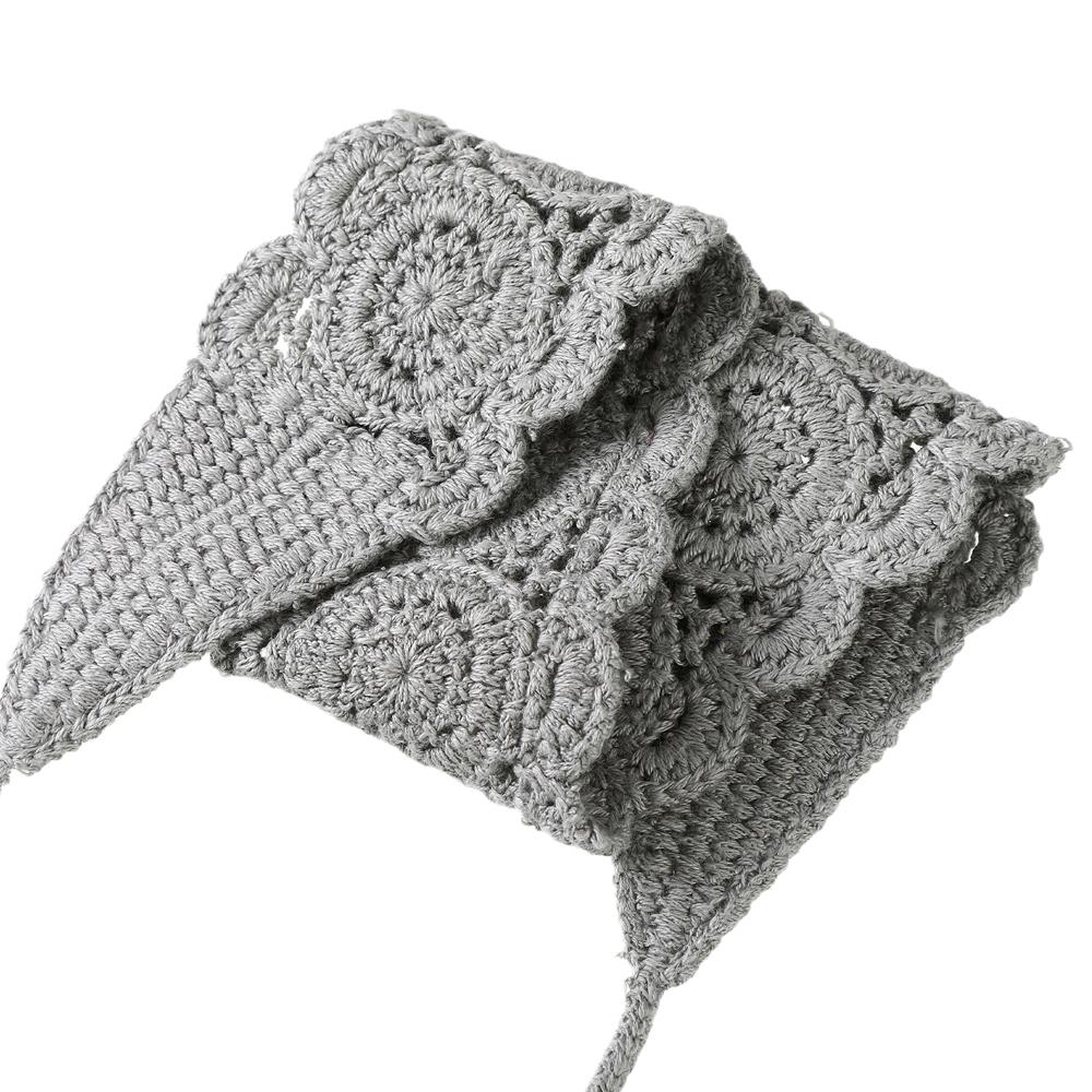 3Pcs/Set Knitted Solid Color Turban Hair Bands Vintage Lovely Hair Scarf For Women Holiday Headband Headwrap Hair Accessories