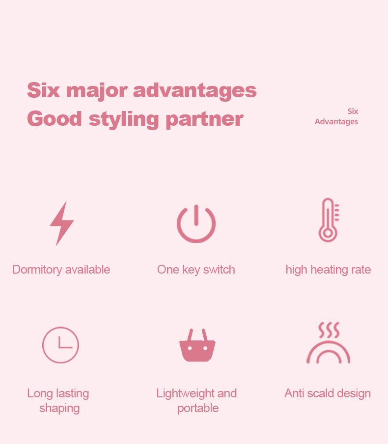 Cross-border Dual-use Curling Iron & Comb: Fluffy Comb for Curling & Straightening Hair