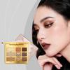 Amz 9-Color Eyeshadow Palette, Multi-Use, Daily Portable Eye Makeup For Parties And Gatherings