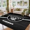 Las Vegas Raiders Design Crystal Velvet Rug Soft Decorative Mat for Bedroom Entrance