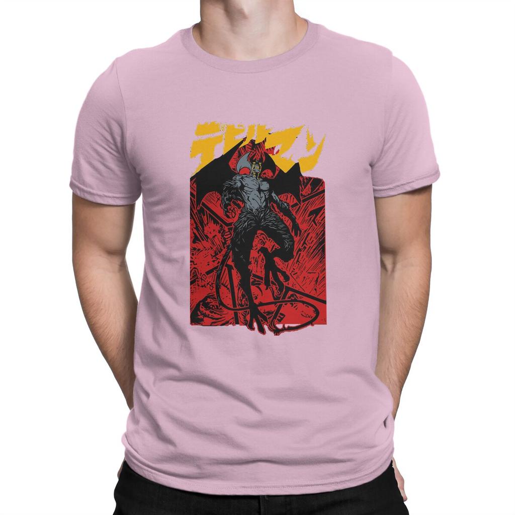Devilman Crybaby Creative TShirt for Men Japanese Network Animation  Collar Basic T Shirt Distinctive Gift Clothes OutdoorWear