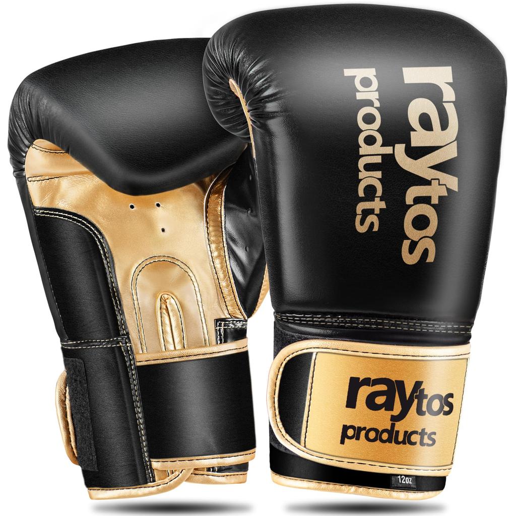 Raytos Boxing Gloves 8oz 10oz 12oz Breathable Kickboxing Training Gloves Punching Gloves MMA Gloves Sandbag Karate Mitts Stress Relief Lack of