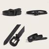 Womens Fashion Pu Belt With Carved Flower Design For Street Style