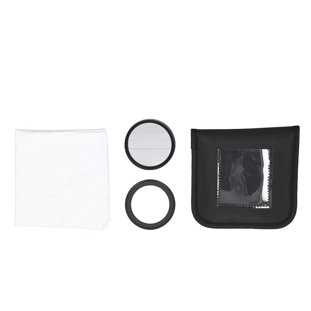 49mm Double Half Moon Special Effects Filter Center Split Diopter Lens Filter for Photography SLR Camera Accessories