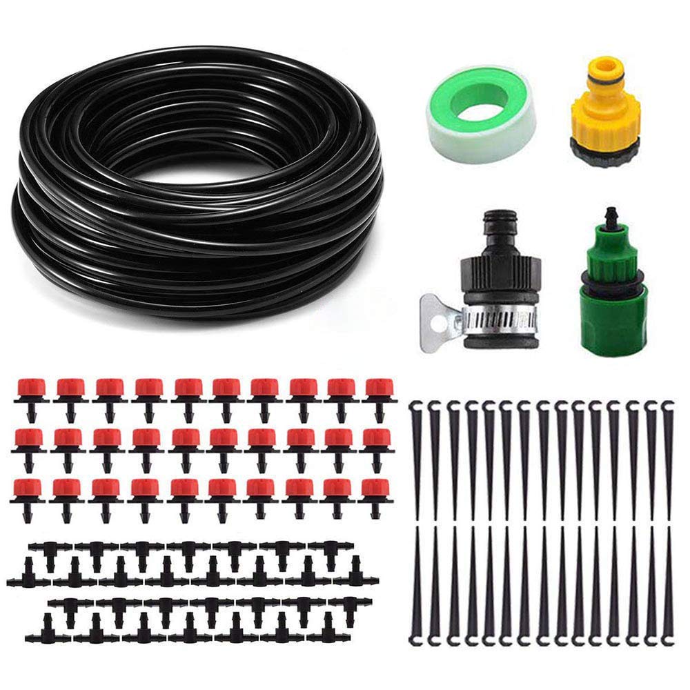 

Kalolary 25м Система капельного полива с автоматической капельницей и Идеально подходит для и других садов Таймер, Садоводство, Бонсай,