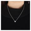 Pandora Noble Heart 925 Silver Necklace Women's 398425C01
