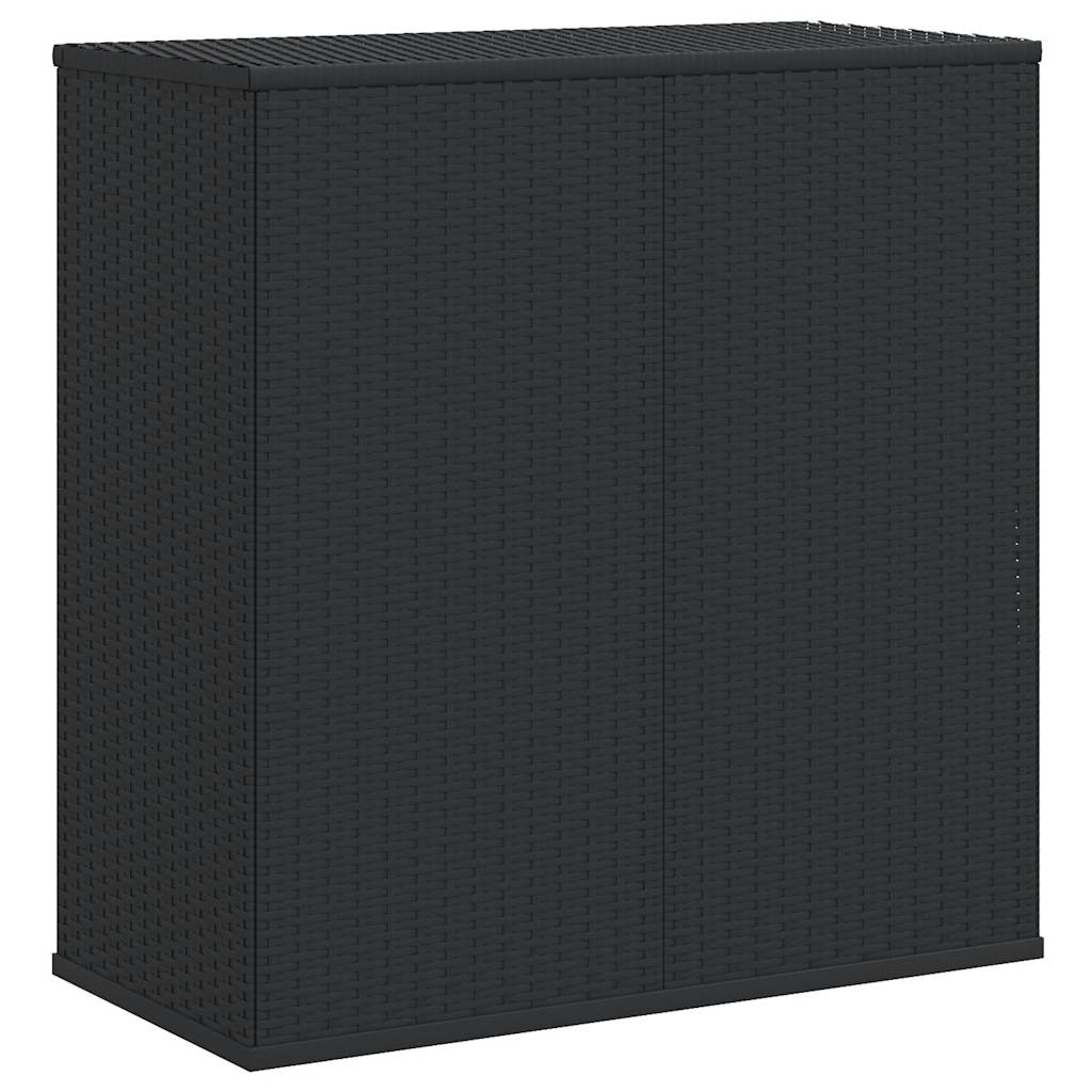 Vidaxl Skrzynia Na Poduszki Ogrodowe Rattan Pe 100X49X103,5 Cm, Czarna
