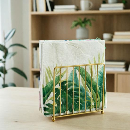 Napkin Holder for Table Iron Wire Standing Napkin Dispenser for Kitchen Dining Table Restaurant Farmhouse Decor