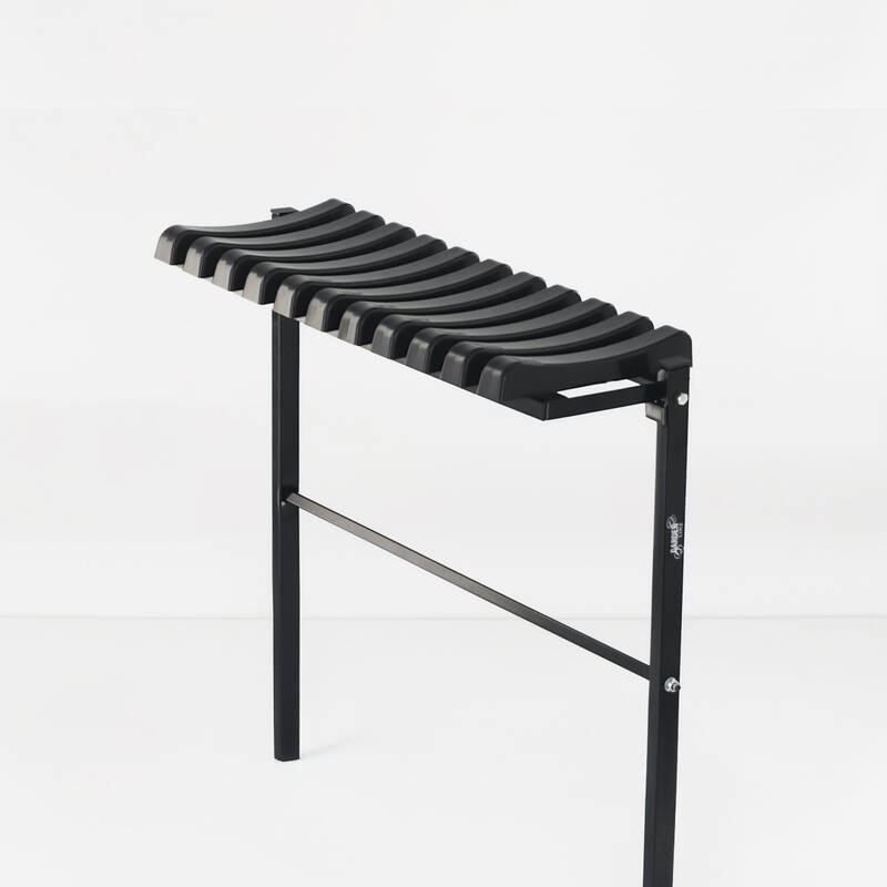 Ławka na cmentarz składana cmentarna metalowa 68cm ławeczka