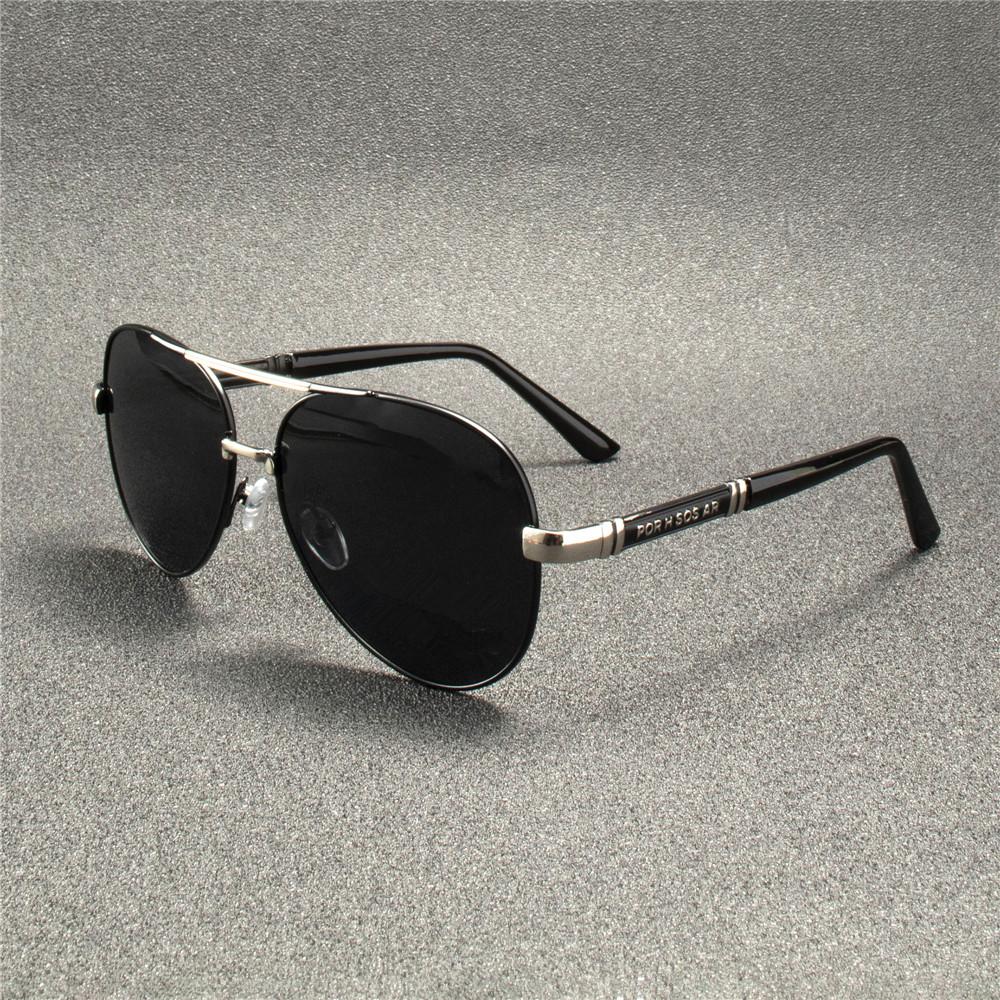 Sunglasses Men Metail Frame Quality Sun Glasses Brand Design Male Glasses Fishing Driving Goggles