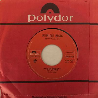 7inch Record MIDNIGHT MAGIC - Superman 2065364 Polydor 1977 Canada Dance & Electronica Used