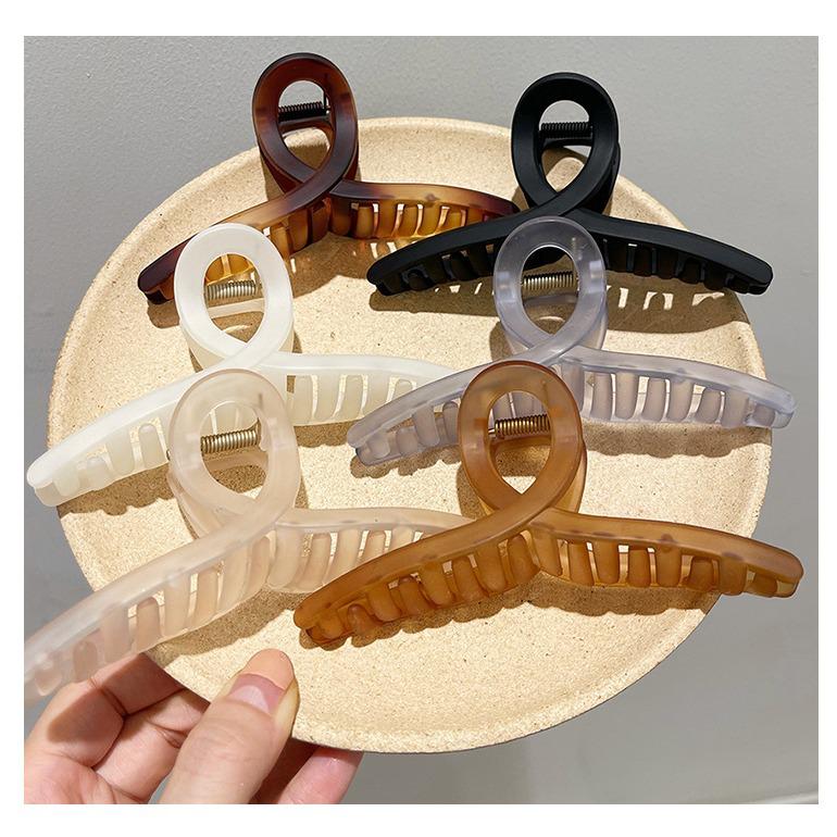 Korean Textured Jelly Color Versatile Shark Hair Clip for Styling