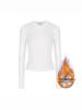 2025 Autumn/Winter Women's Solid Color Slimming Long Sleeve Round Neck Base Shirt