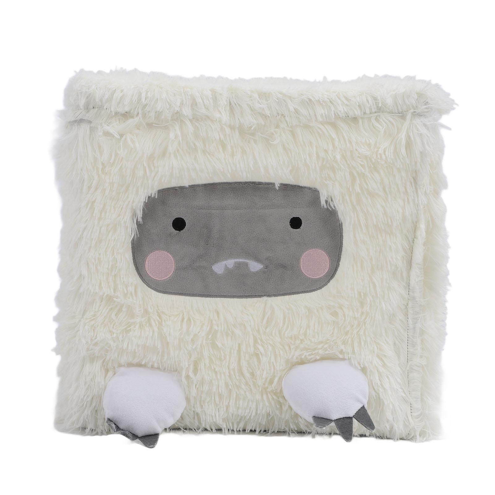 

Cat House Semi Enclosed Cat Bed Large Space Anti Scratch Comfortable Plush Foldable Cat Cave for Indoor Pets