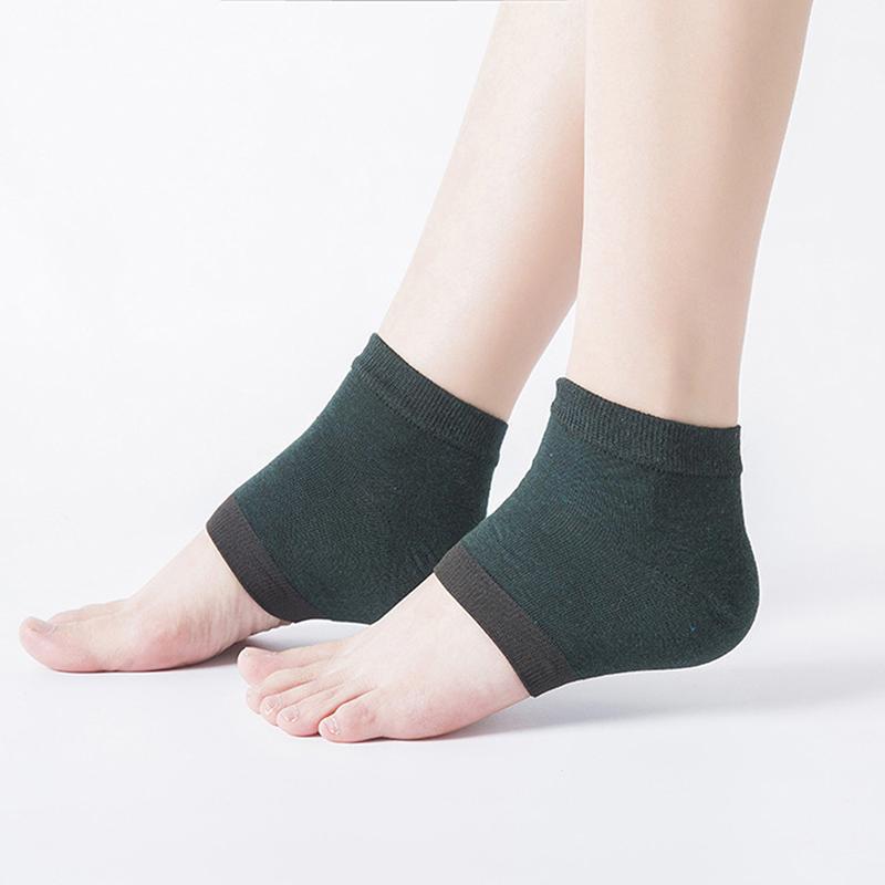 1 Pair Silicone Moisturizing Gel Heel Socks Cracked Foot Skin Care Protectors