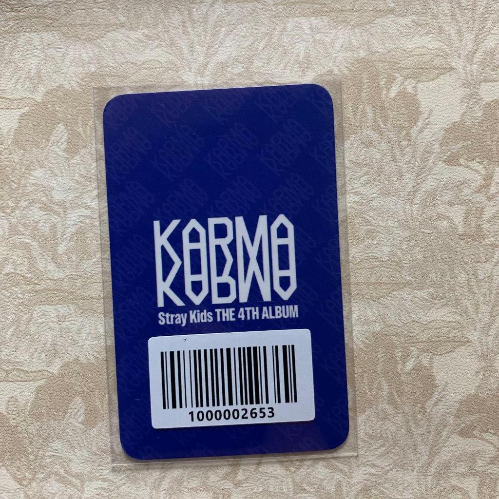 [USED] Straykids Pre-list KARMA FANS Trading Card Hyunjin