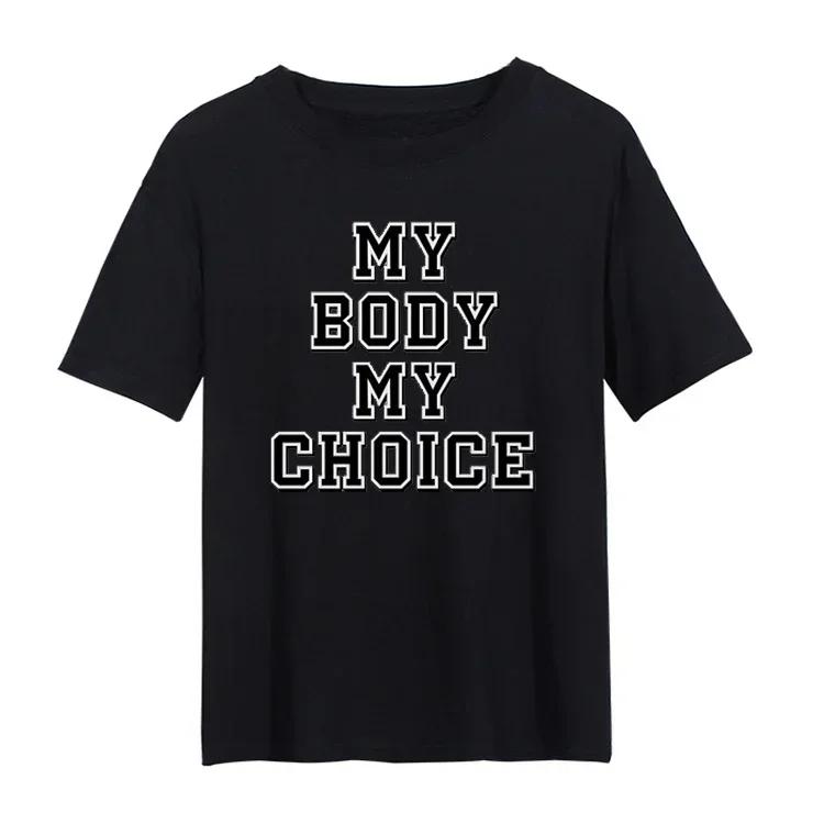 

Funny Birthday Gift Mind Your Own Uterus Female Loose Shortsleev Tee My Body My Choice Abortion Rights Feminism TShirt 4XL