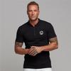 Muscleguys England Style Fashion Cotton Fitness Polo T-Shirt Men Polo Shirt Zip Polo Tees  Brand Short Sleeve Gym Bodybuilding Clothing