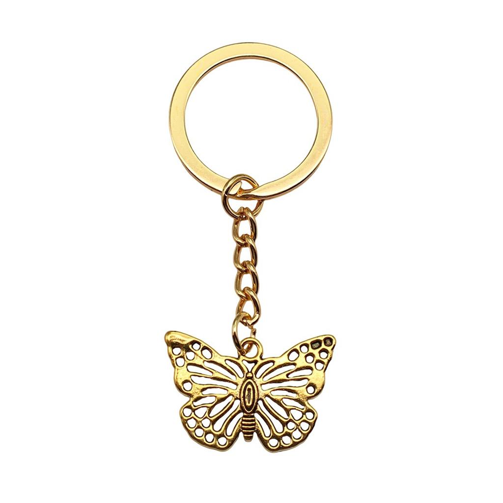 Breloc cu Charm Libelulă și Albină Pandantive Fluture Inel pentru Chei Inel de 28mm