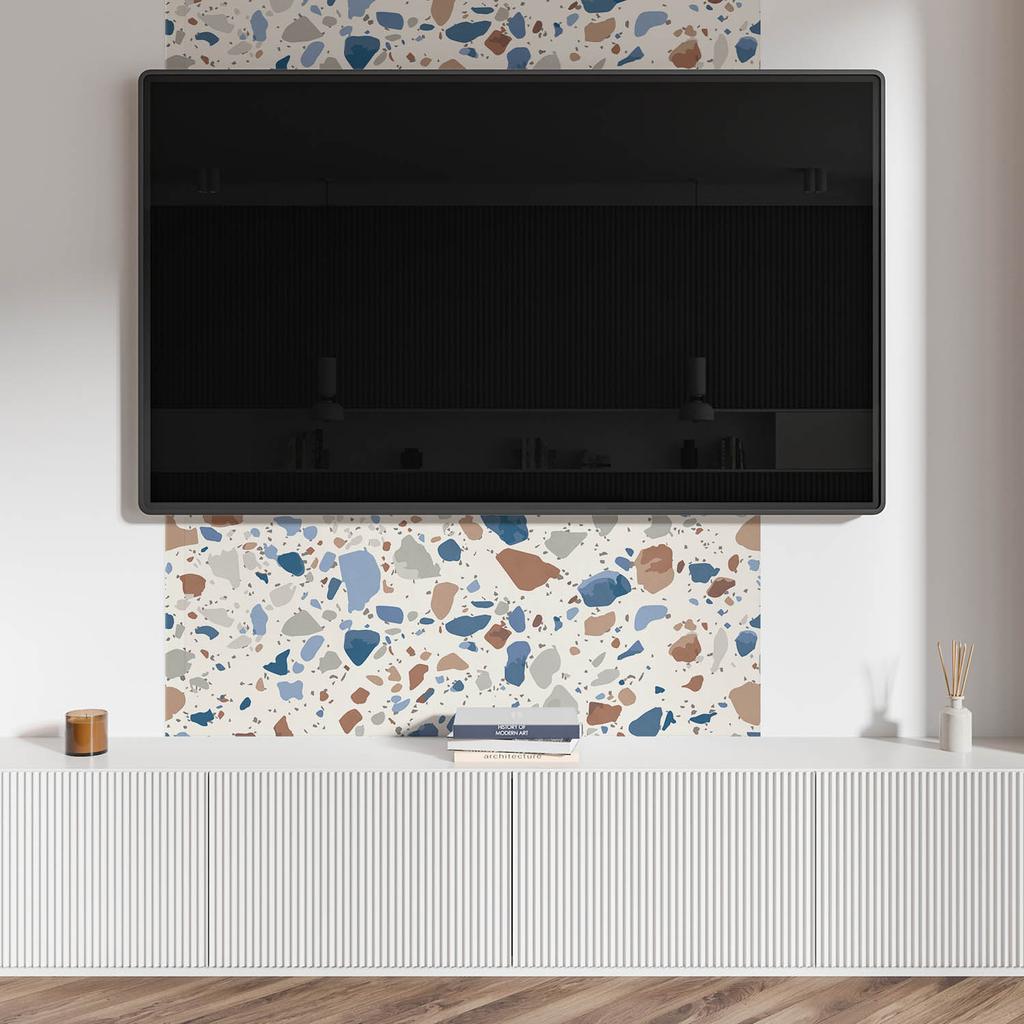 Winylowy Panel Z Motywem Do Łatwej Metamorfozy Ściany 120X60 Cm Wzór Kamienia Naturalnego