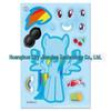 Pony Roro Cartoon Animation Collage Stickers: Fun DIY Face-Changing Decorative Stickers for Kids