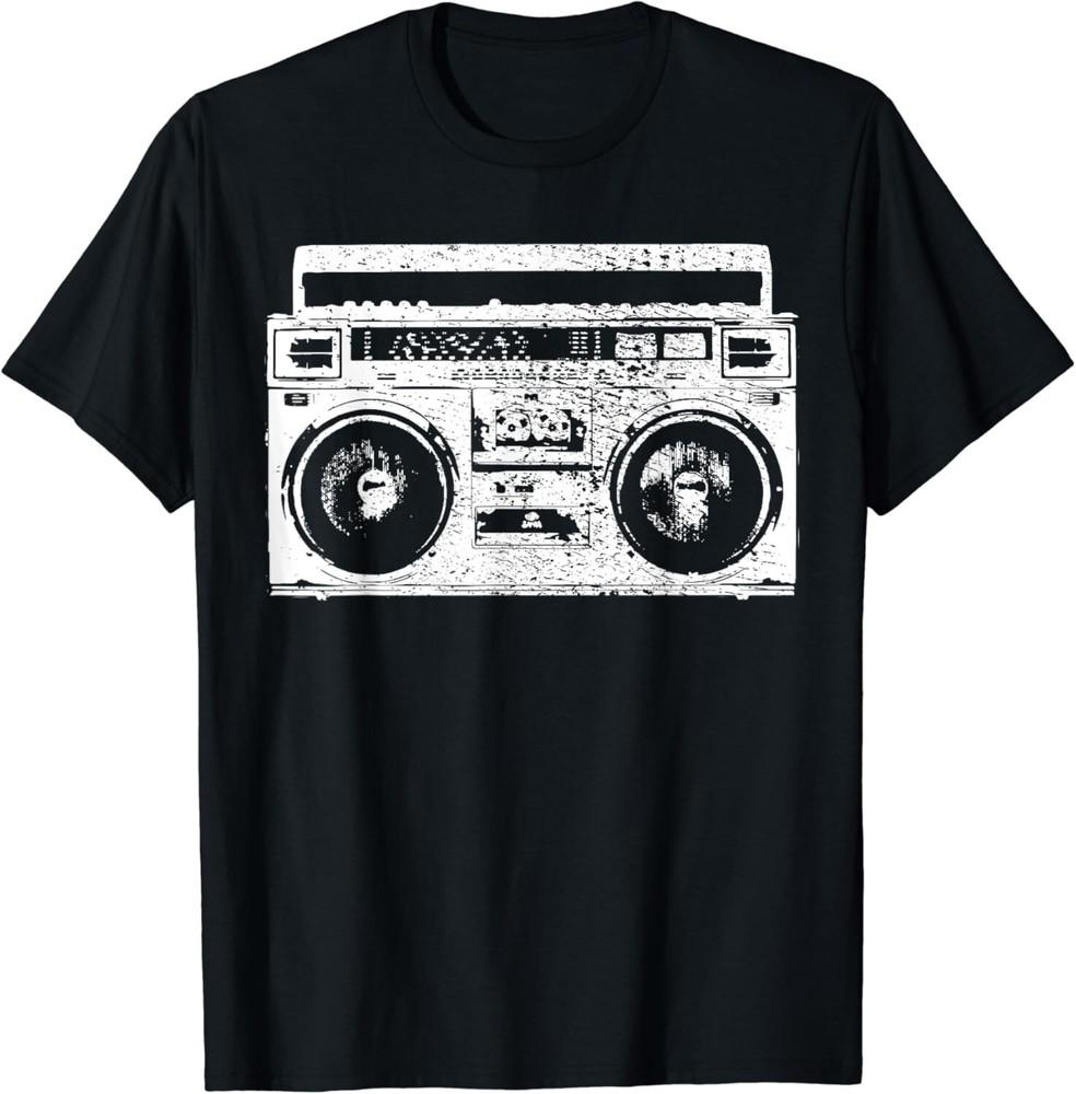 

90_s Hip Hop Radio Ghetto Blaster Vintage Gift Unisex T-Shirt S