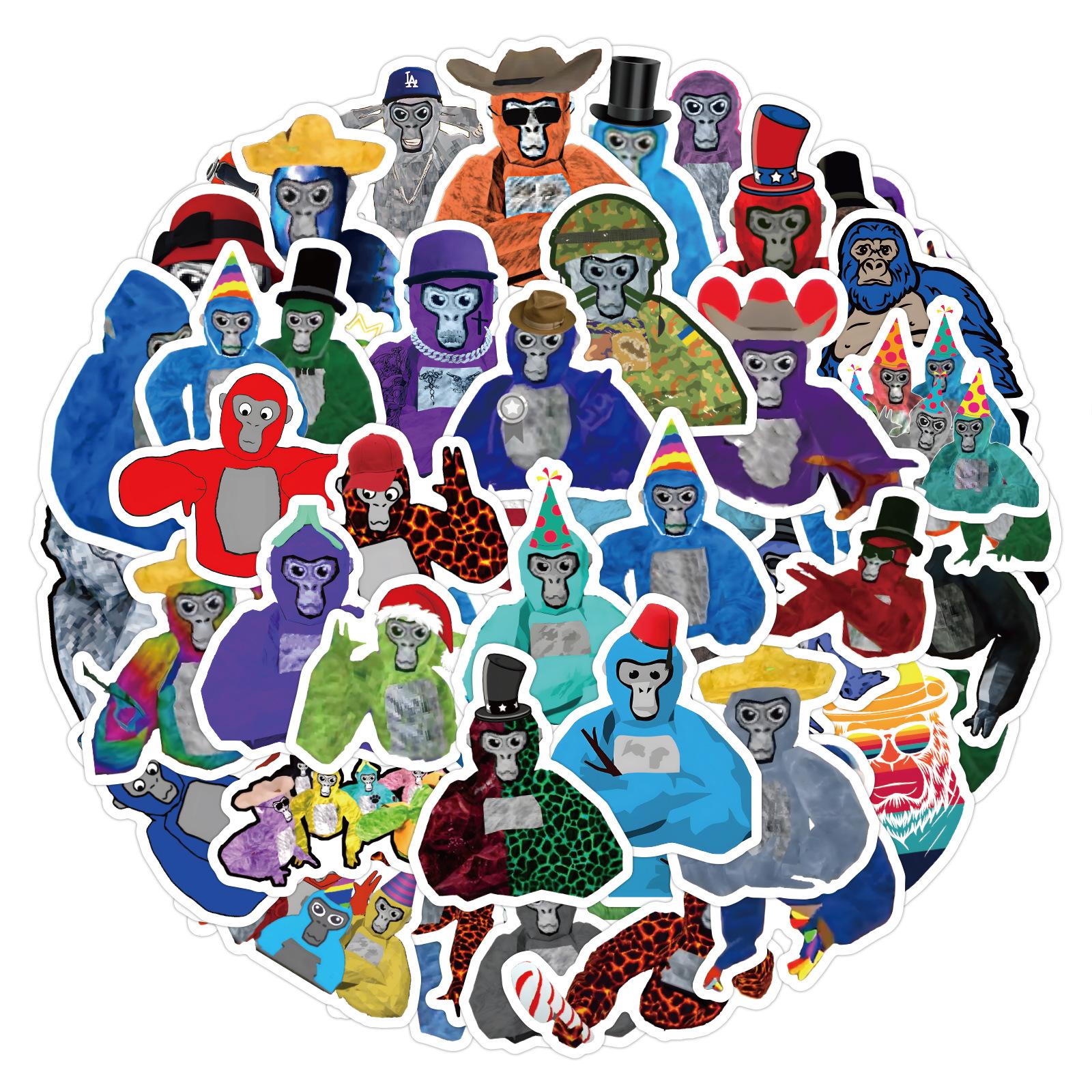 

60 Новых Граффити Наклеек Gorilla Tag Украсьте Багаж Ноутбук Водонепроницаемые Наклейки