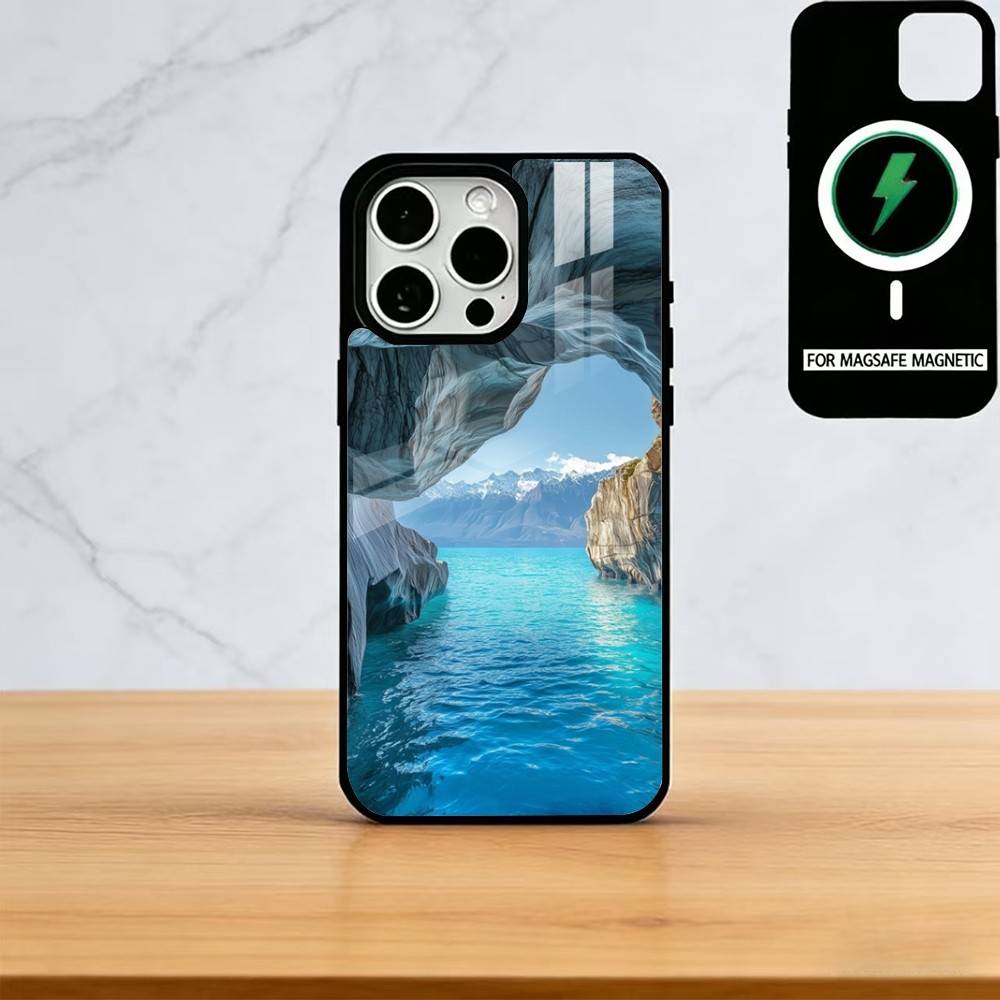 Landscape Phone Case For iPhone17,16,15,14,13,12,11 Plus,Pro Magnetic with Magsafe Wireless Charging
