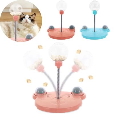New Cat Leakage Ball Toy Safe Interactive Cat Treat Dispenser Sturdy Help Feeding Ball Pet Feeder Toy for Your Home