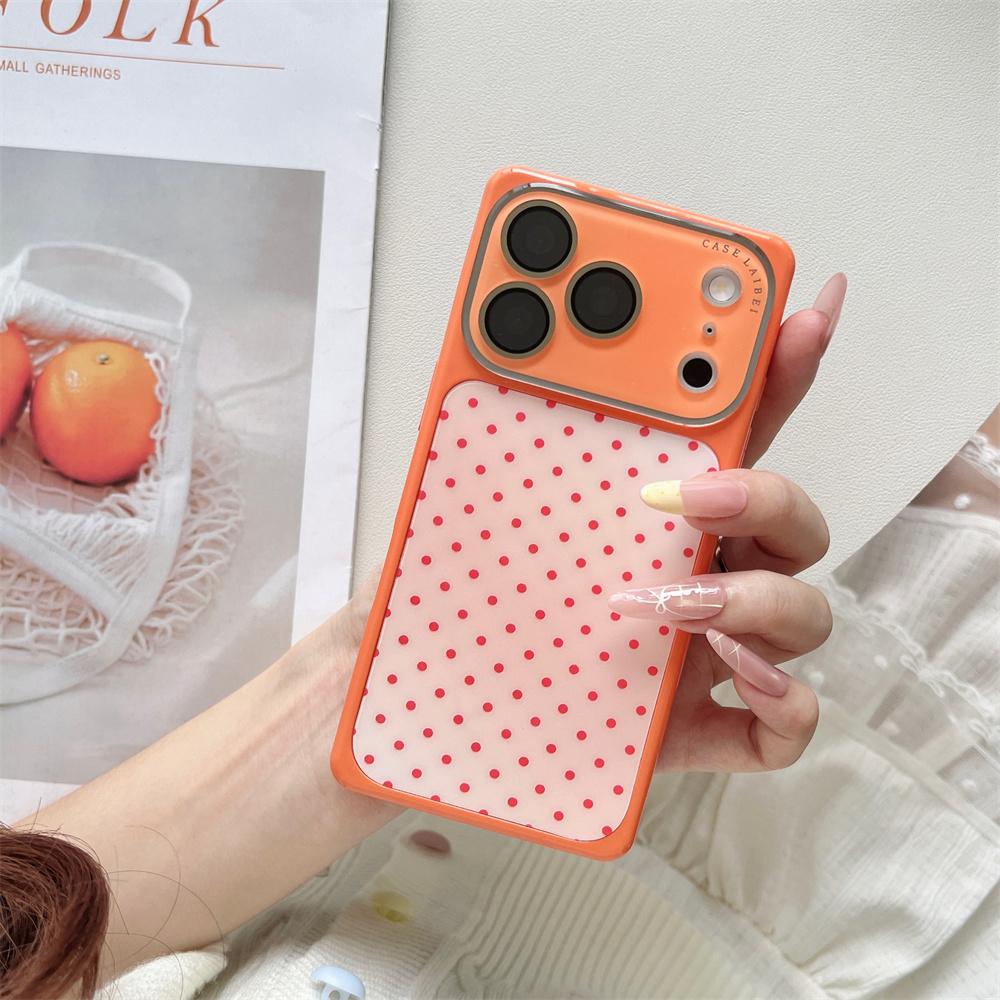 INS Cute Fashion Beautiful Polka Dot Phone Case For Apple iPhone 17 16 15 14 Pro Max 13 Camera Lens Protection Shockproof Cover