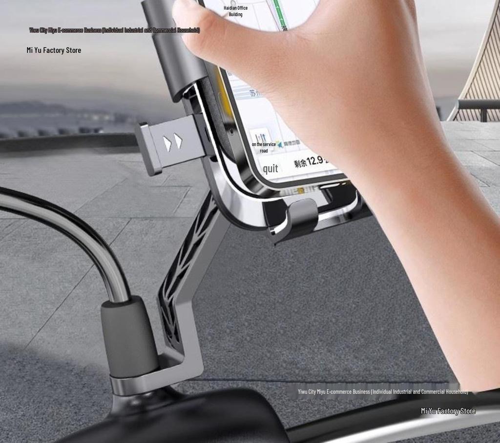 Bicycle & E-Bike Shockproof Phone Mount - Anti-shake for Road & Mountain Bikes