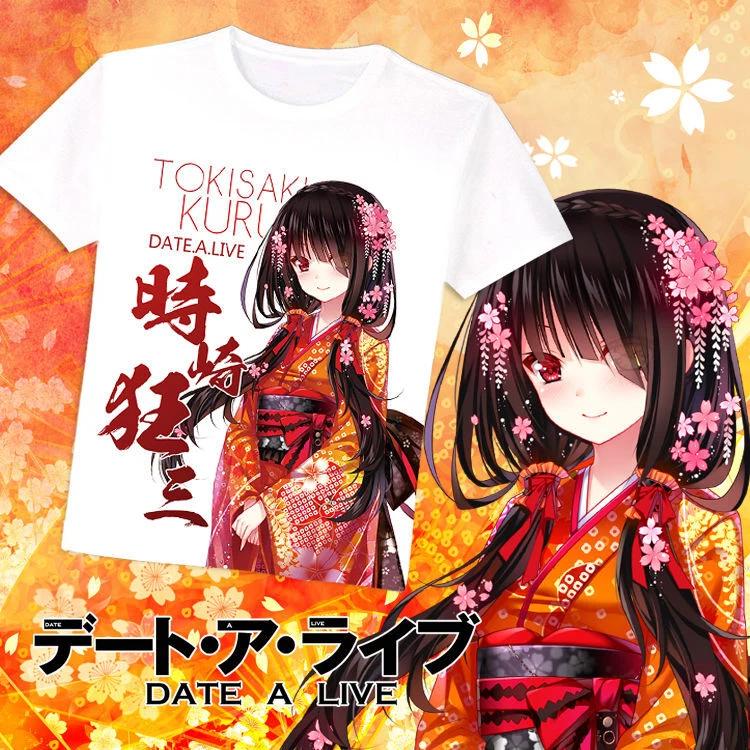 

DATE A LIVE Kurumi Tokisaki Cosplay Anime Manga T-Shirt Shirt Costumes Polyester XL