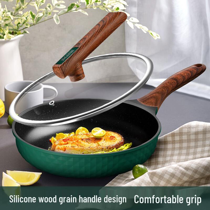 Kangyile 28cm Maifan Stone Low Smoke Frying Pan