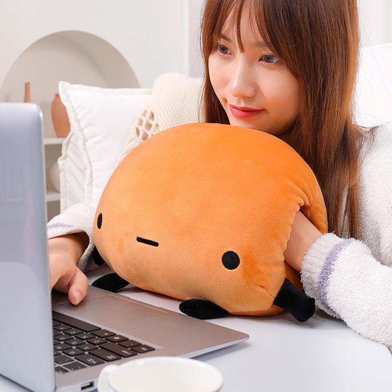 Creative Potato Plush Hug Pillow with Hand Warmer - Cozy Sofa Cushion & Soothing Sleep Doll