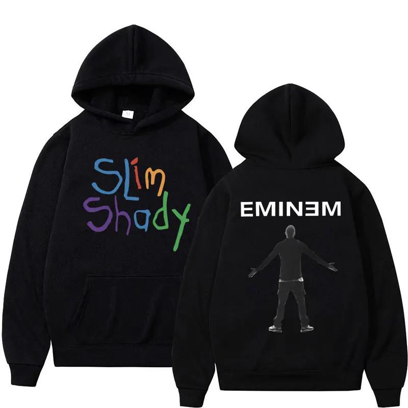 Rapper Eminem Slim Shady Fashion Hoodie Men Women Hip Hop Style Vintage Style Warm Sweatshirt Oversized Streetwear Male Hoodies